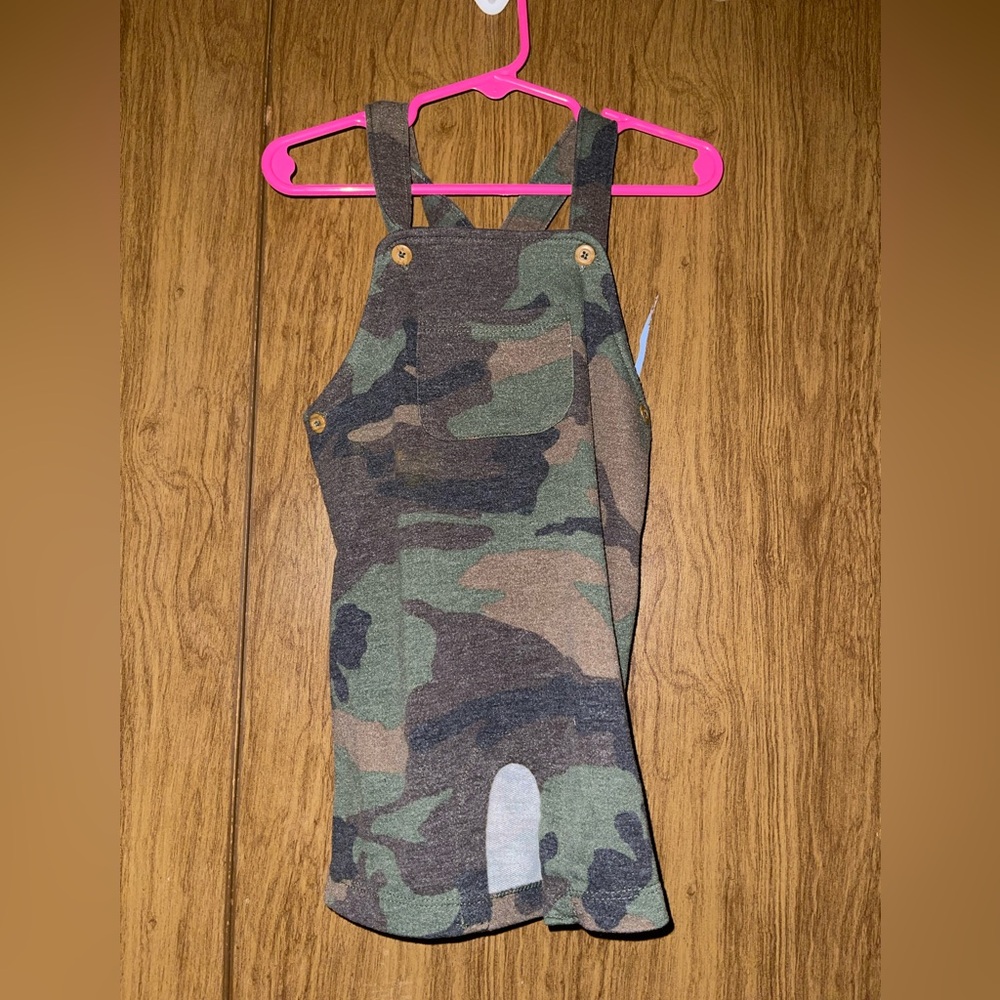 Camo boys, 12 month overalls